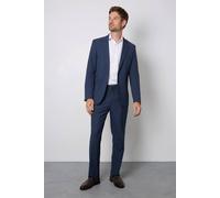 Burton Men's Navy Marl Tailored Fit Suit Jacket | Size: 38S