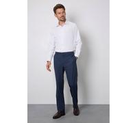 Burton Men's Navy Marl Tailored Fit Suit Trousers | Size: 32R