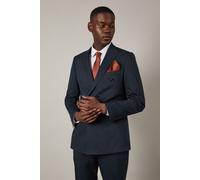 Burton Men's Navy Pinstripe Double Breasted Jacket | Size: 38R Burton Navy 38R