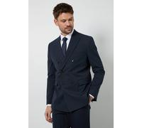 Burton Men's Navy Pinstripe Double Breasted Jacket | Size: 40R Burton Navy 40R