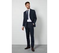 Burton Men's Navy Pinstripe Tailored Fit Trouser | Size: 34R Burton Navy 34R