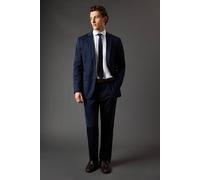 Burton Men's Navy Regular Fit Suit Trousers | Size: 32R