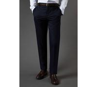 Burton Men's Navy Slim Fit Smart Trousers | Size: 34R