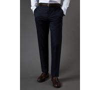 Burton Men's Navy Slim Fit Smart Trousers | Size: 36R Burton Navy 36R