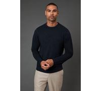 Burton Men's Navy Soft Crew Neck Jumper | Size: Small Burton Navy S