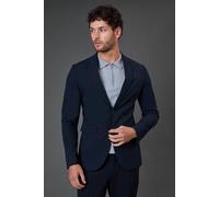 Burton Men's Navy Stretch Skinny Fit Suit Jacket | Size: 42R