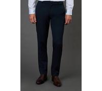 Burton Men's Navy Stretch Skinny Fit Suit Trousers | Size: 32R