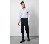 Burton Men's Navy Textured Slim Fit Trouser | Size: 36R Burton Navy 36R