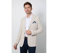 Burton Men's Neutral Pique Patch Pocket Slim Fit Blazer | Size: 38R Burton Neutral 38R
