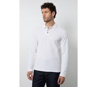 Burton Men's Off White Waffle Long Sleeve Polo Shirt | Size: Small