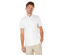 Burton Mens Oxford Slim Short-Sleeved Shirt (XL) (White)