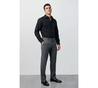Burton Men's Plus & Tall Black Easy Iron Long Sleeve Shirt | Size: 19.5 in Burton Black 19.5 in