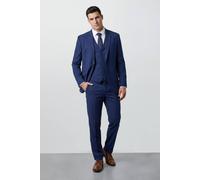 Burton Men's Plus & Tall French Navy Essential Suit Jacket in Dark Blue | Size: 48R Burton Dark Blue 48R