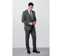 Burton Men's Plus & Tall Mid Grey Essential Suit Trousers | Size: 42L Burton Mid Grey 42L