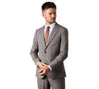 Burton Mens Puppytooth Check Single-Breasted Suit Jacket BW1804