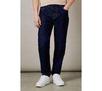 Burton Men's Rinse Wash Stretch Tapered Fit Jeans in Dark Blue | Size: 38R Burton Dark Blue 38R