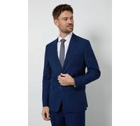 Burton Men's Royal Blue Textured Slim Fit Suit Jacket | Size: 40R