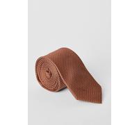 Burton Men's Rust Textured Tie in Red Burton Red One Size