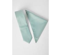 Burton Men's Sage Textured Tie & Pocket Square Burton Sage One Size