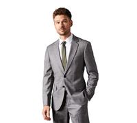 Burton Mens Sharkskin Single-Breasted Tailored Suit Jacket BW1806