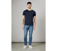 Burton Men's Stone Wash Stretch Slim Fit Jeans in Light Blue | Size: 32R Burton Light Blue 32R