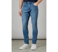 Burton Men's Stone Wash Stretch Slim Fit Jeans in Light Blue | Size: 34S Burton Light Blue 34S