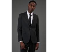 Burton Mens Suit Jacket Charcoal Slim Fit Business Formal Wedding Smart Workwear