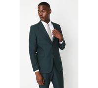 Burton Mens Suit Jacket Dark Green Slim Fit Business Formal Workwear