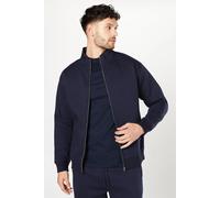 Burton Mens Sweatshirt Navy High Neck Full Zip Bomber All Seasons Comfort