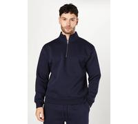 Burton Mens Sweatshirt Navy Marl Half Zip All Seasons Regular Fit