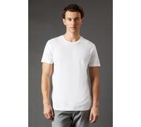 Burton Mens T Shirt 3 Pack White Cotton Crew Neck Regular Fit Short Sleeve