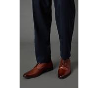 Burton Men's Tan Leather Smart Derby Shoes | Size: 8 Burton Tan 8