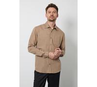 Burton Men's Taupe Long Sleeve Linen Shirt | Size: Small