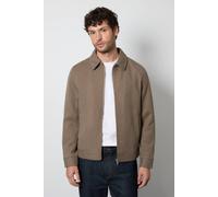 Burton Men's Taupe Twill Wool Blend Harrington Coat in Neutral | Size: XL Burton Neutral XL