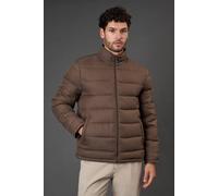 Burton Men's Taupe Wool Look Quilted Jacket | Size: XL