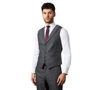 Burton Mens Tweed Look Waistcoat / L Charcoal BW1815