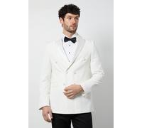 Burton Men's White Double Breasted Tuxedo Jacket | Size: 38R