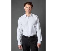 Burton Men's White Regular Fit Easy Iron Shirt | Size: 14.5 in Burton White 14.5 in