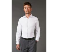Burton Mens Easy-Iron Skinny Long-Sleeved Formal Shirt (17in) (White)