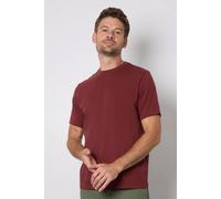 Burton Men's Wine Plain Crew Neck T-shirt in Burgundy | Size: Large