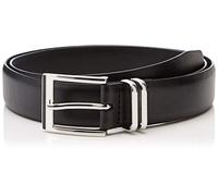 Burton Menswear London Men's Double Keeper Black Belt, (Size:XXL)