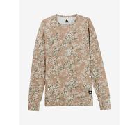 Burton Midweight Crewneck Base Layer Top Long Sleeve Beige Women - L