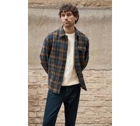 Navy Check Wool Look Short Jacket Burton Navy XXL