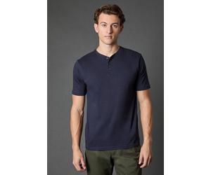 Burton Navy Grandad Neck T-Shirt navy
