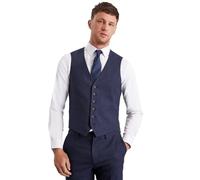 Burton Navy Marl Slim Fit Waistcoat, S, navy