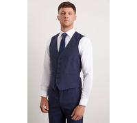 Burton Navy Marl Tailored Fit Waistcoat navy