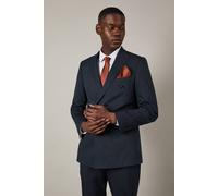 Burton Men's Navy Pinstripe Double Breasted Jacket | Size: 38R Burton Navy 38R
