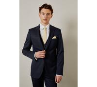 Burton Navy Pinstripe Tailored Fit Suit Jacket navy