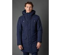 Burton Navy Quilted Long Coat navy M