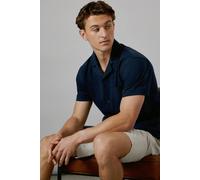 Burton Navy Short Sleeve Revere Collar Jersey Shirt navy S